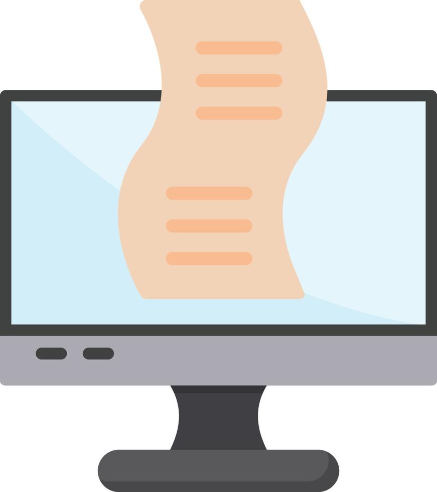 List  Flat Icon vector