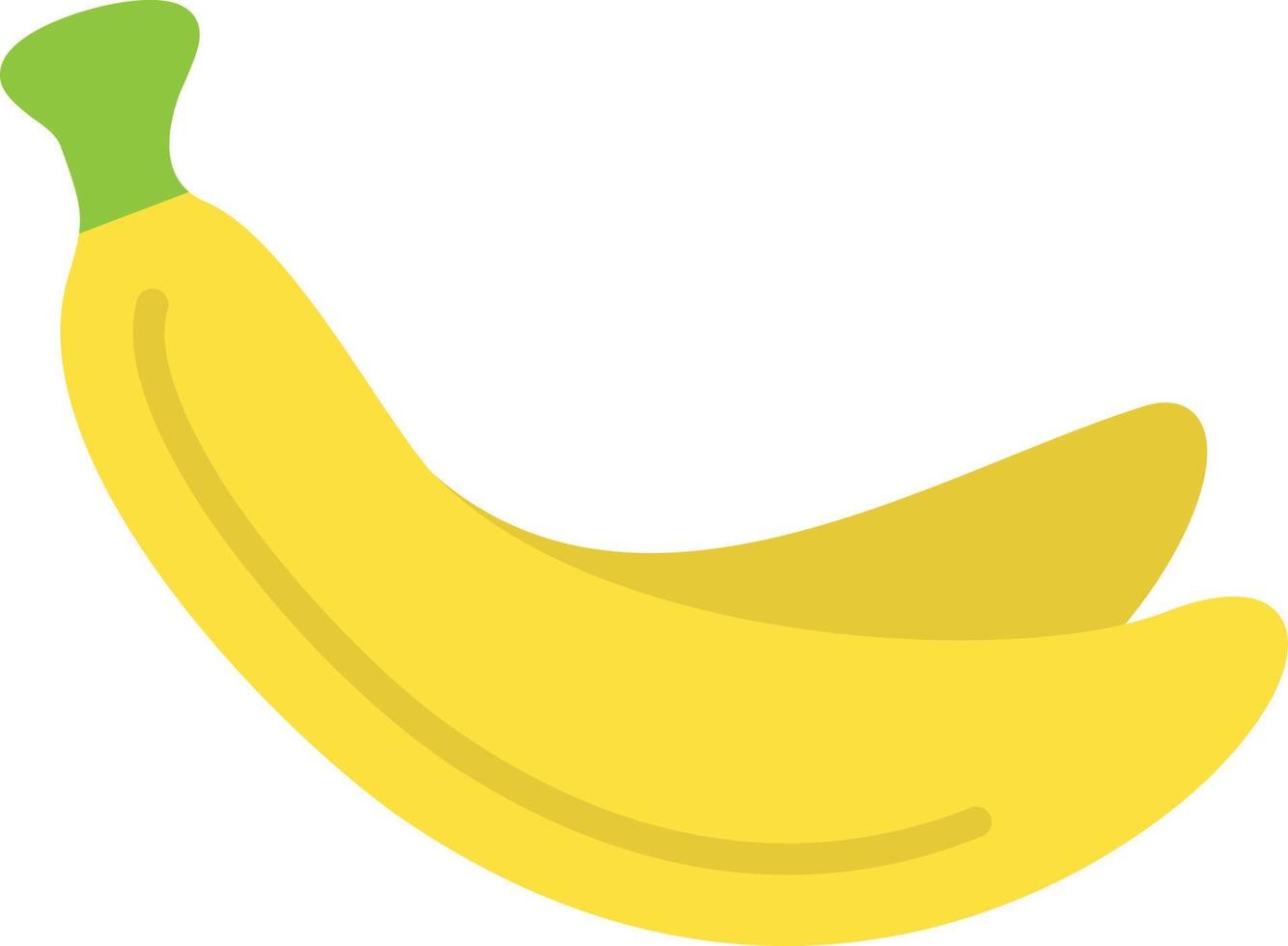 icono plano de banana vector