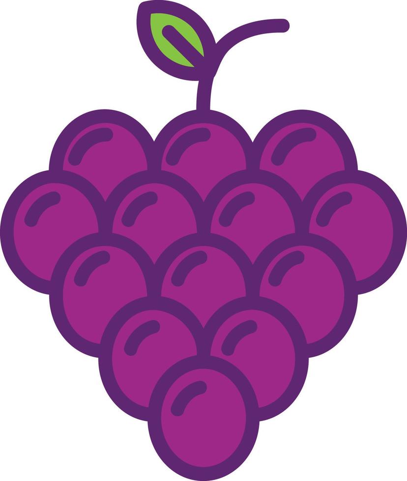 Grapes Flat Icon vector