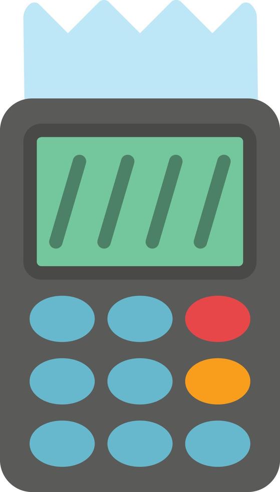 icono plano terminal pos vector