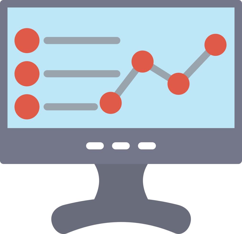 informe icono plano vector