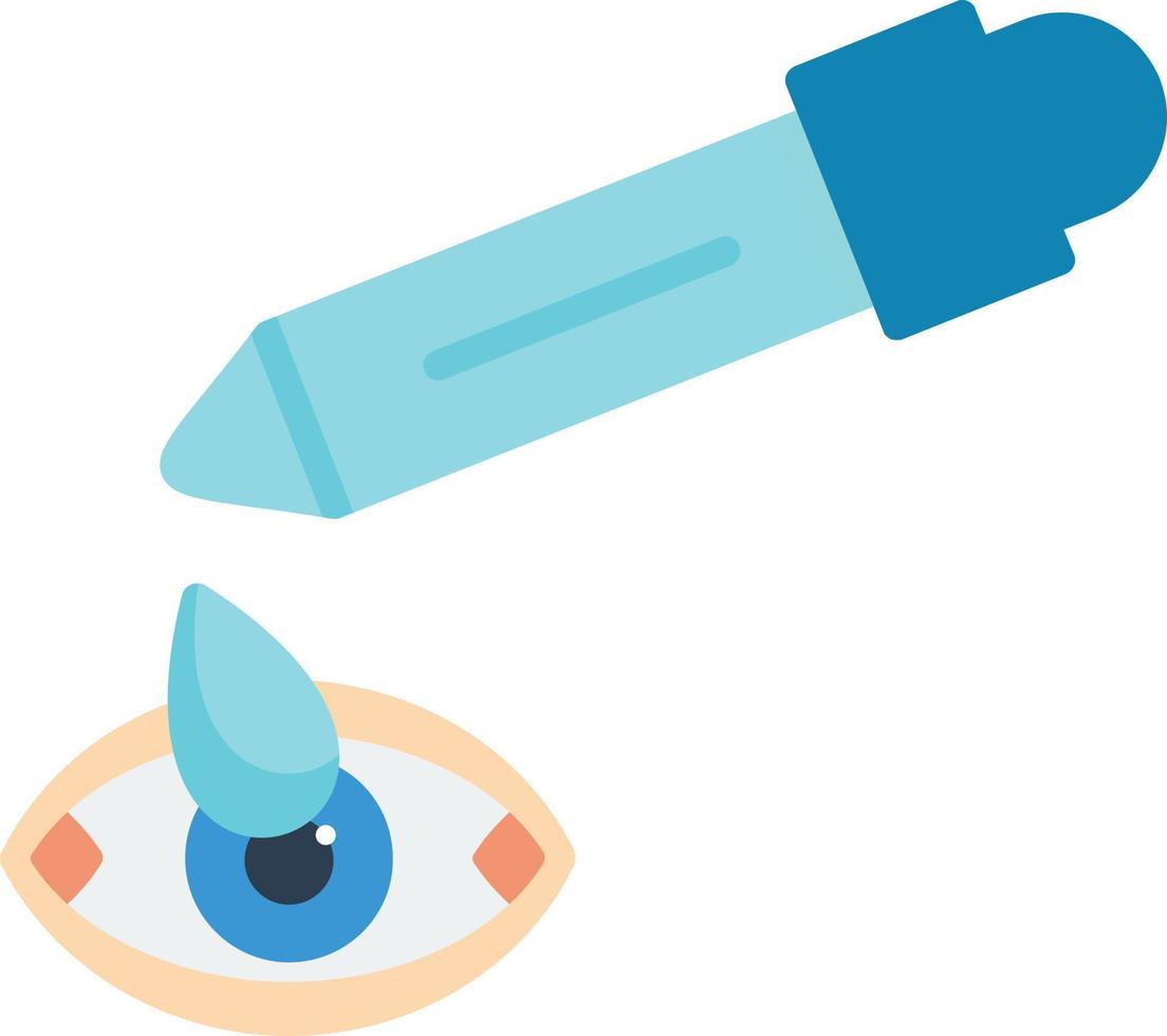 Eye Drop Flat Icon vector