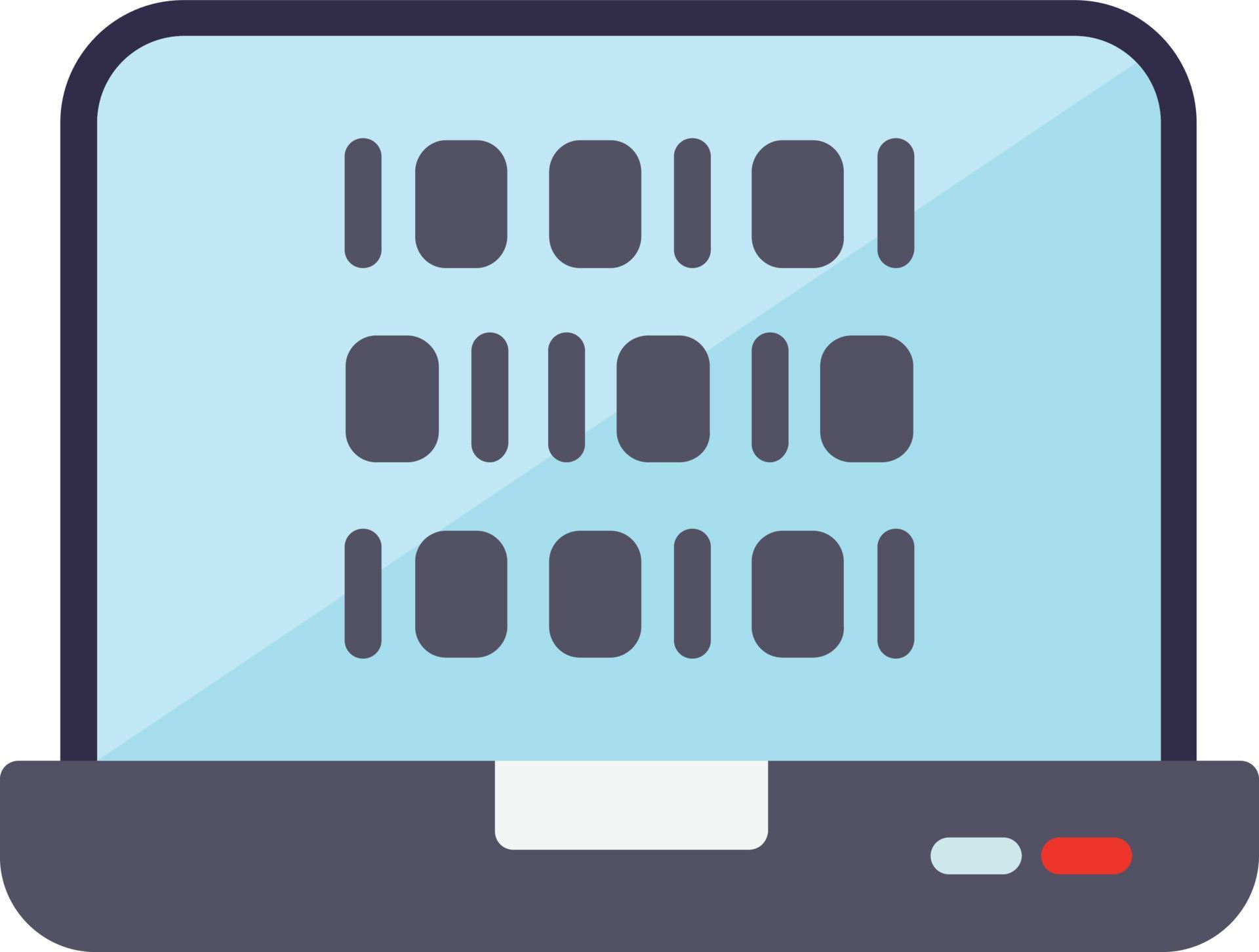 Binary Code Vector Flat Icon 10037791 Vector Art at Vecteezy