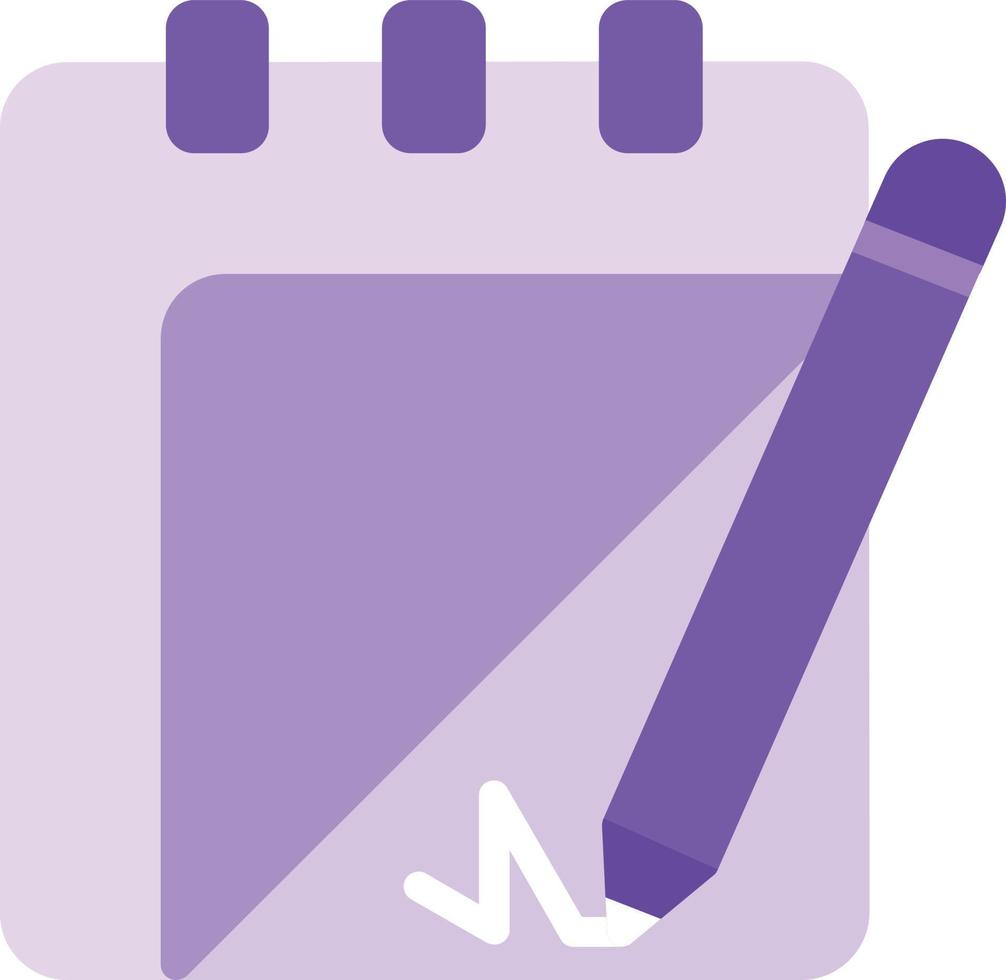Notepad Vector Flat Icon