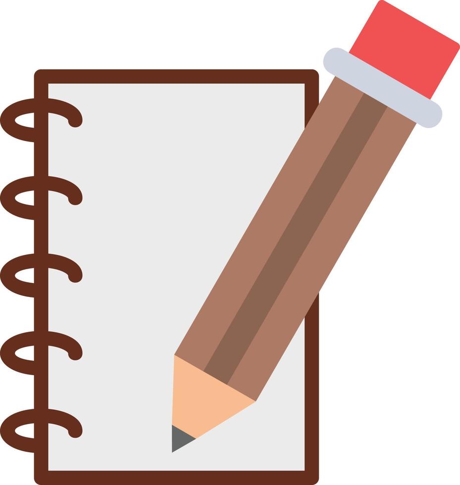 Sketch Book Flat Icon vector