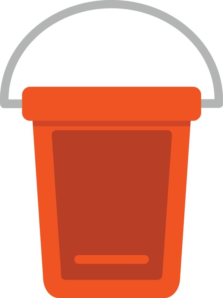 Bucket Flat Icon vector