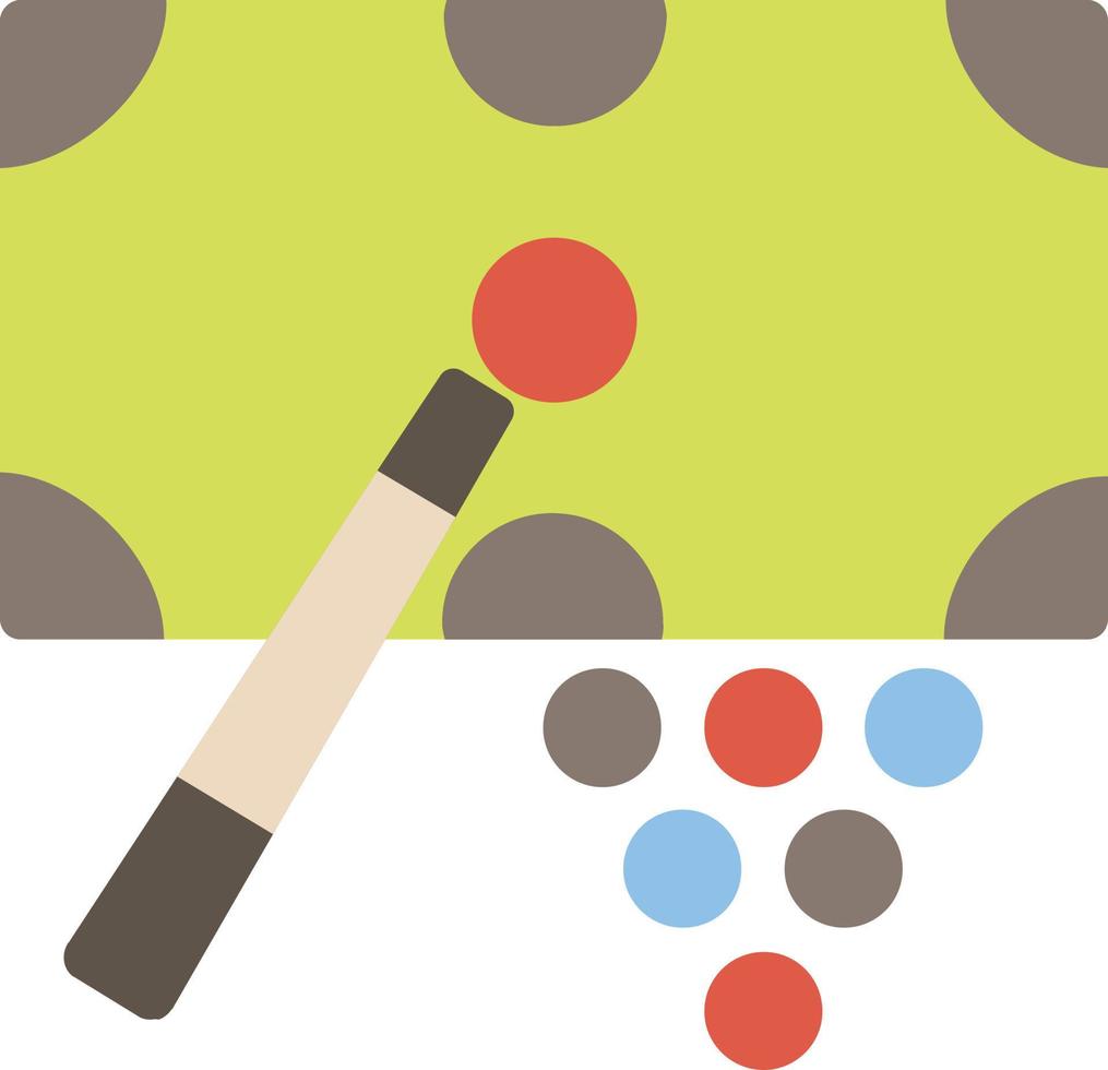 Pool Table Flat Icon vector