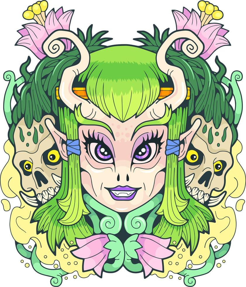 fantasy cartoon fairy vector
