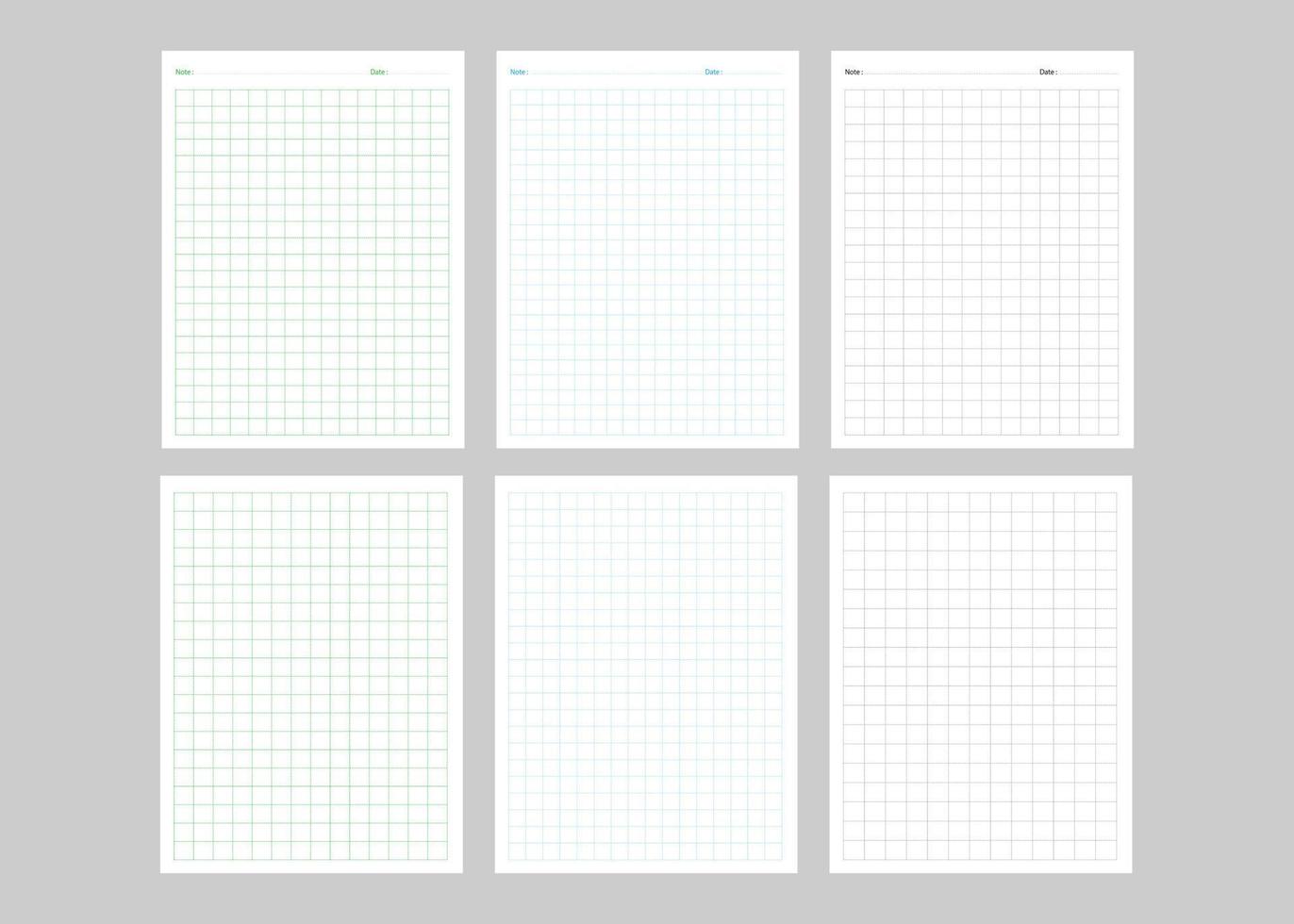 Notebook page with line paper vector