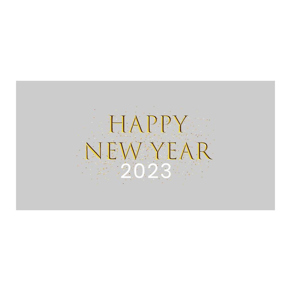 2023 happy new year background. banner with numbers date 2023. vector illustration