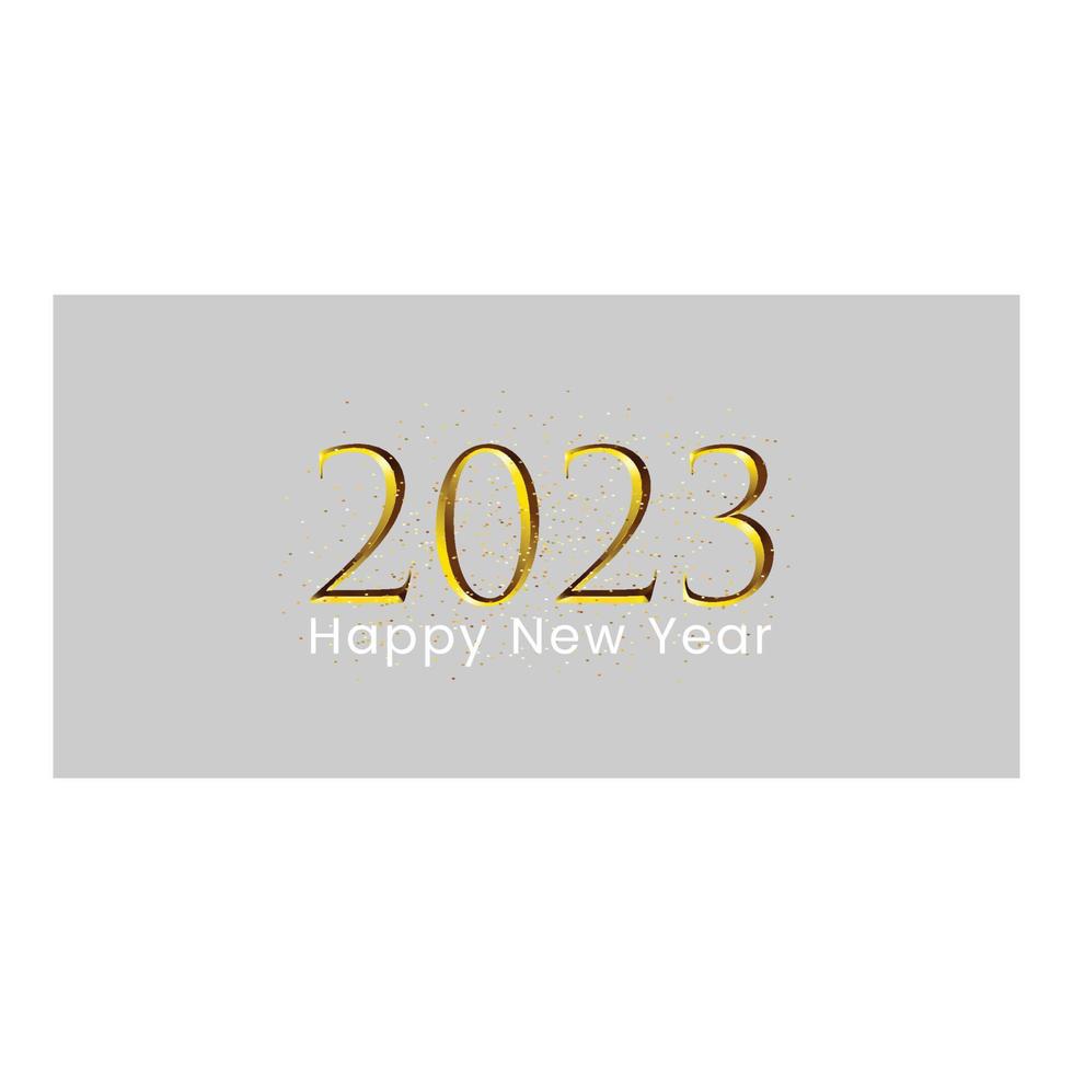 2023 happy new year background. banner with numbers date 2023. vector illustration