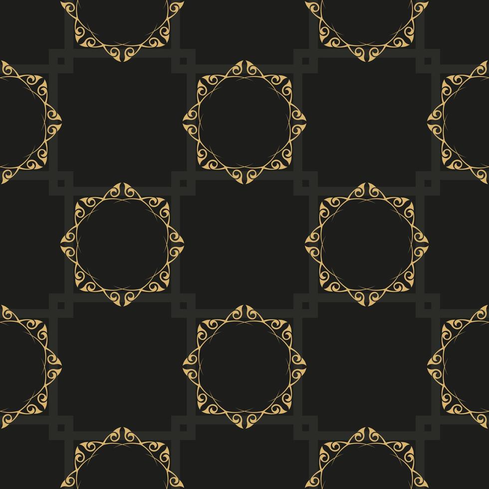 Fondo de vector transparente abstracto negro y amarillo chino. fondo de pantalla en una plantilla de estilo vintage. elemento floral indio. adorno para papel pintado, tela, embalaje, embalaje.