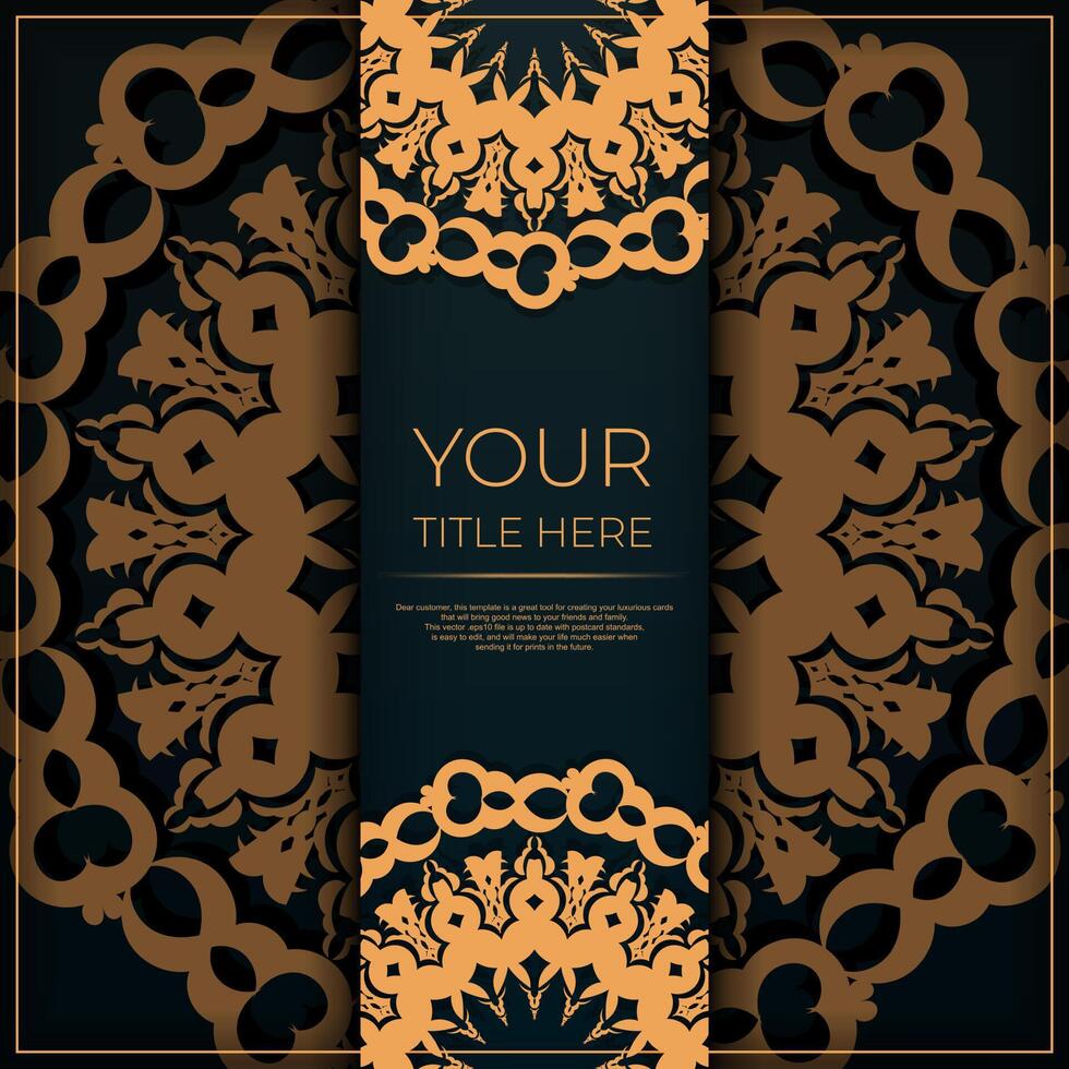 A black and gold background with an ornate pattern vector