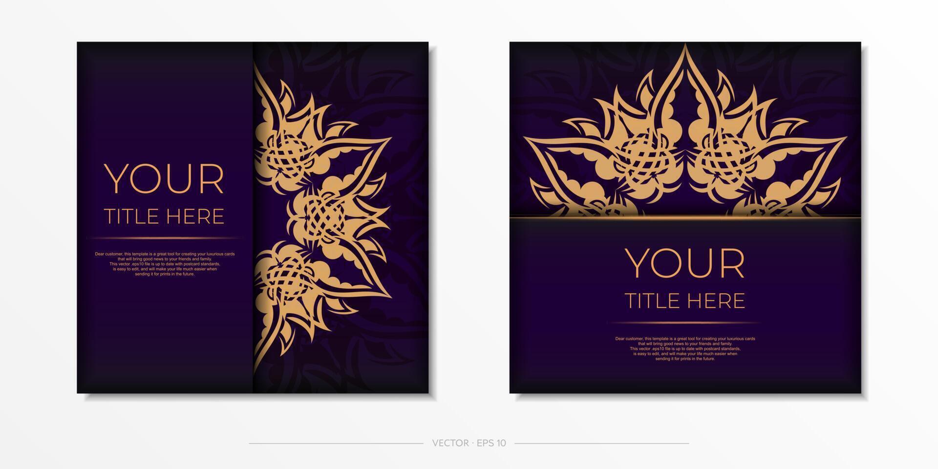 Two vertical banners with golden floral patterns vector