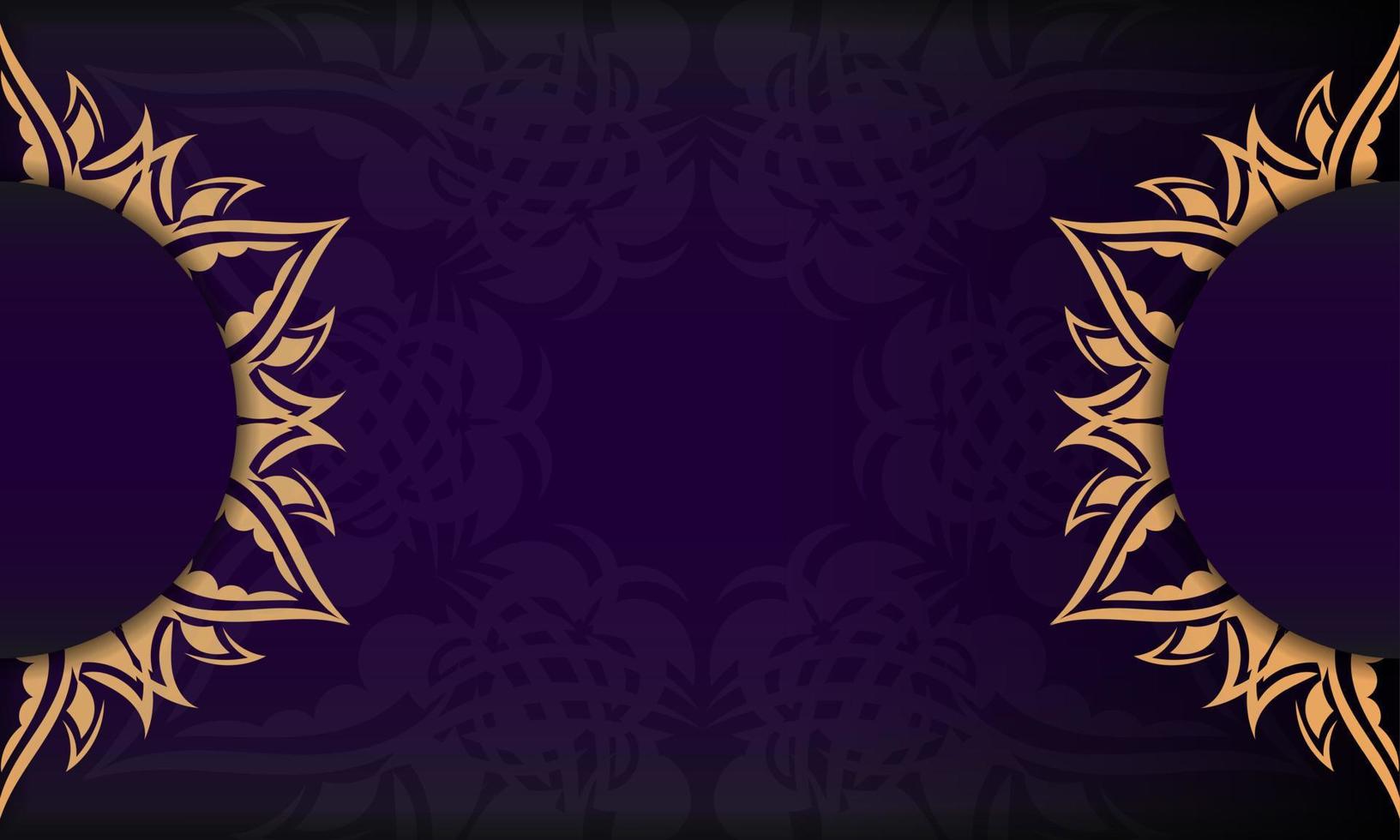 Purple luxury background with abstract ornament. Elegant and classic vector elements with space for your text.