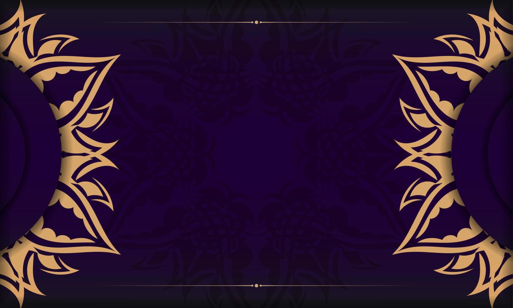 fondo de lujo púrpura con adornos indios. elementos vectoriales elegantes y clásicos listos para impresión y tipografía. vector