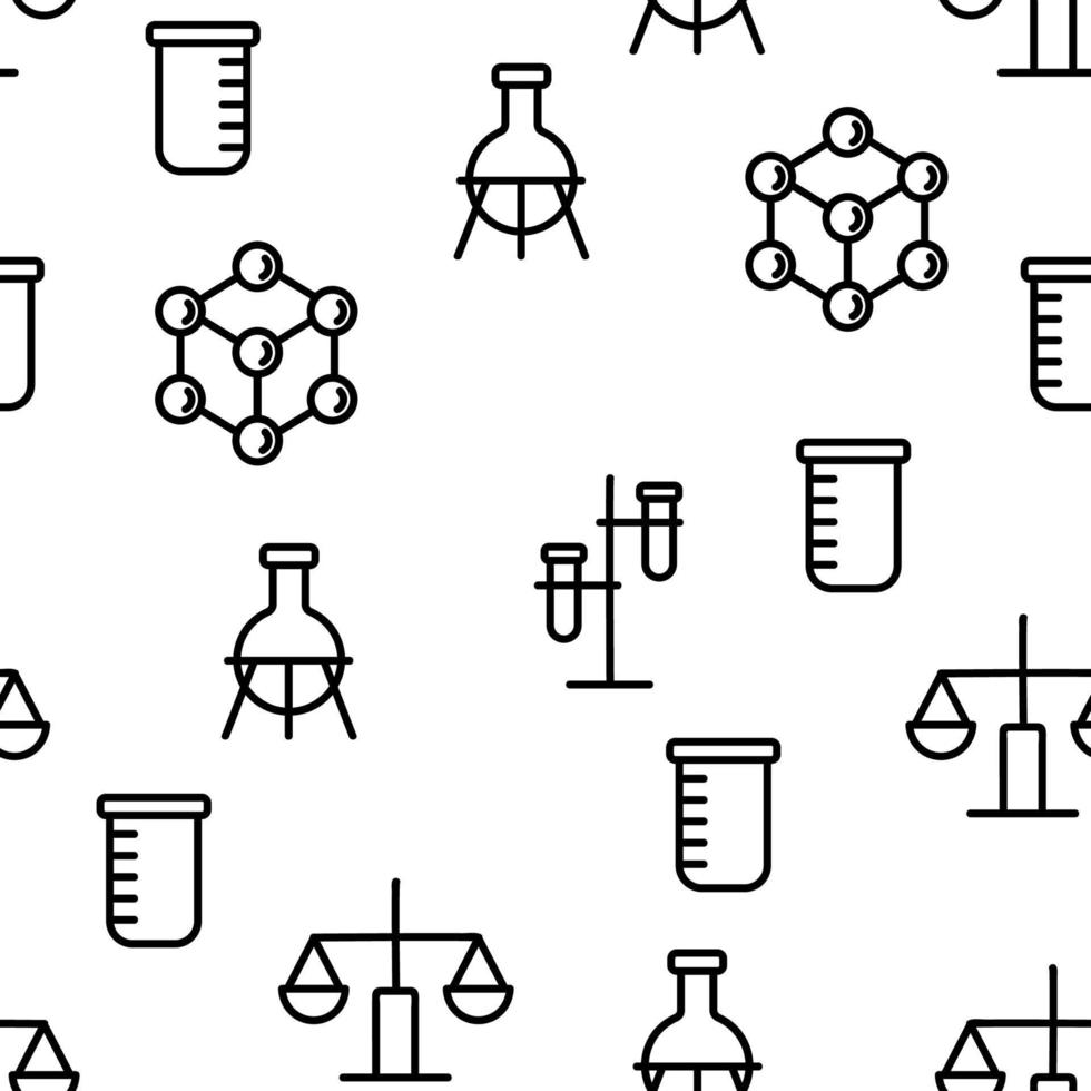 Chemistry Elements Seamless Pattern Vector
