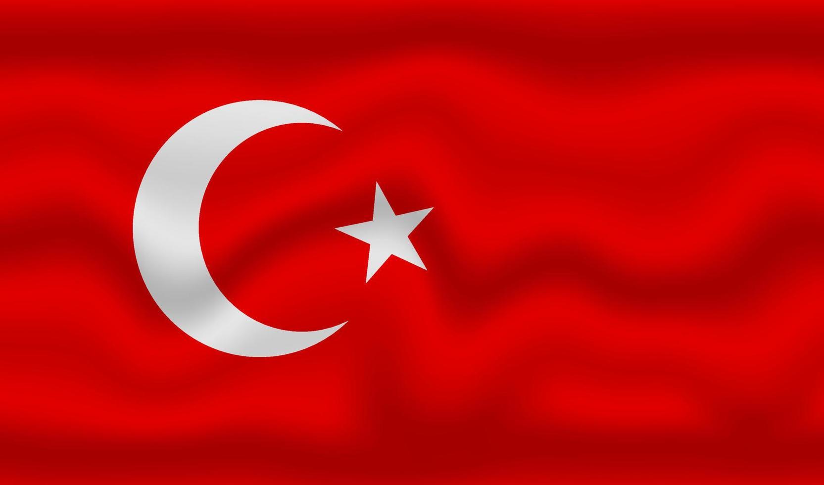 bandera nacional turca vector