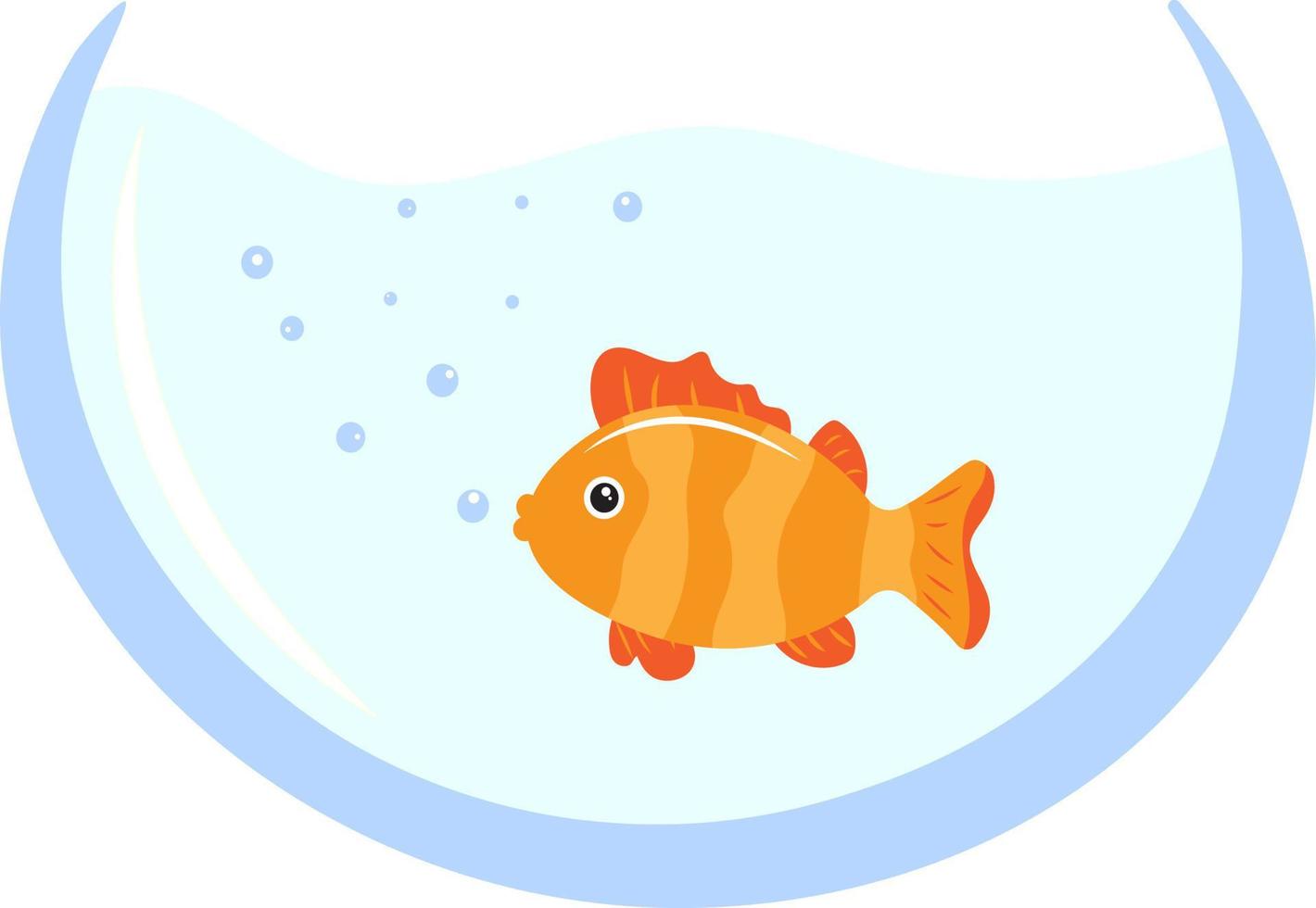 Aquarium with fish vector