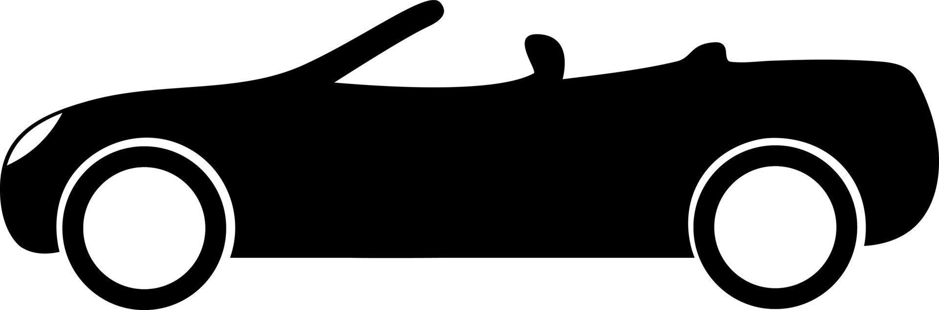 Cabriolet car icon vector