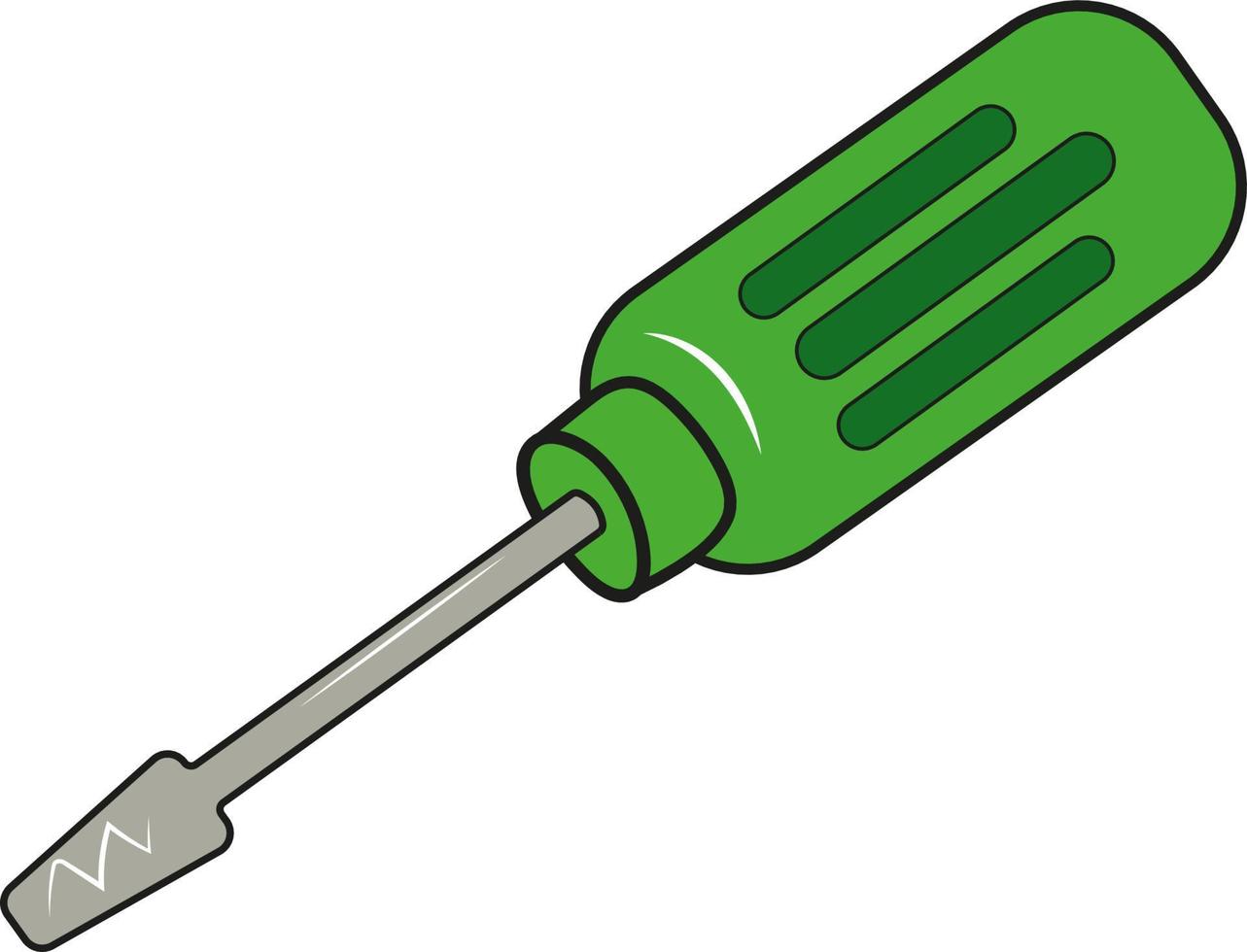 Screwdriver tool instrument vector