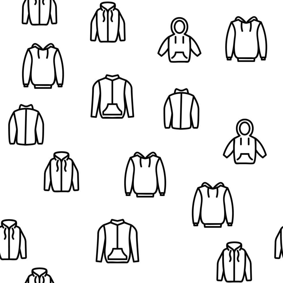 Hoodie And Sweater Vector Seamless Pattern