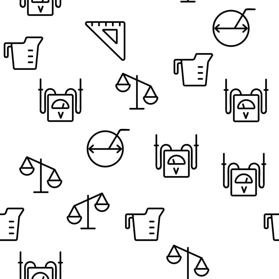 Measuring Equipment Vector Seamless Pattern