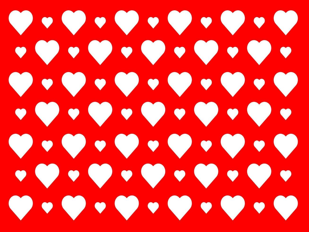 Love hearts abstract red and white pattern vector background. White heart pattern with red background. Heart pattern. Wrapping paper pattern