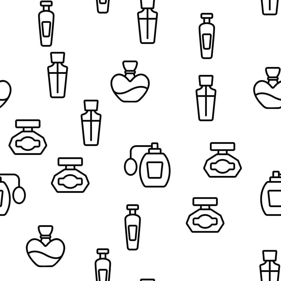 Perfume Containers Vector Seamless Pattern