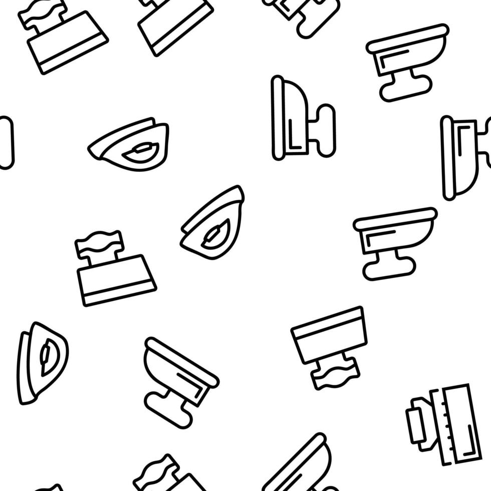 Iron Electrical Tool Vector Seamless Pattern