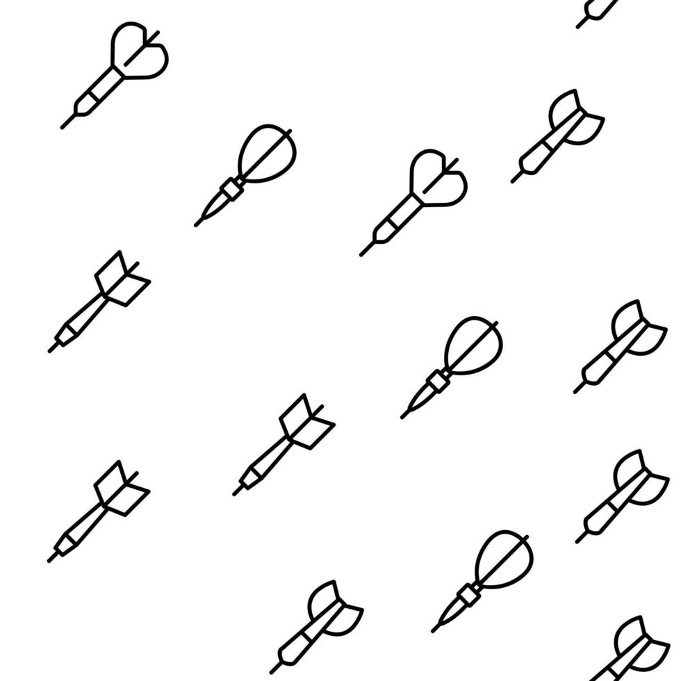 Dart For Play Game Vector Seamless Pattern