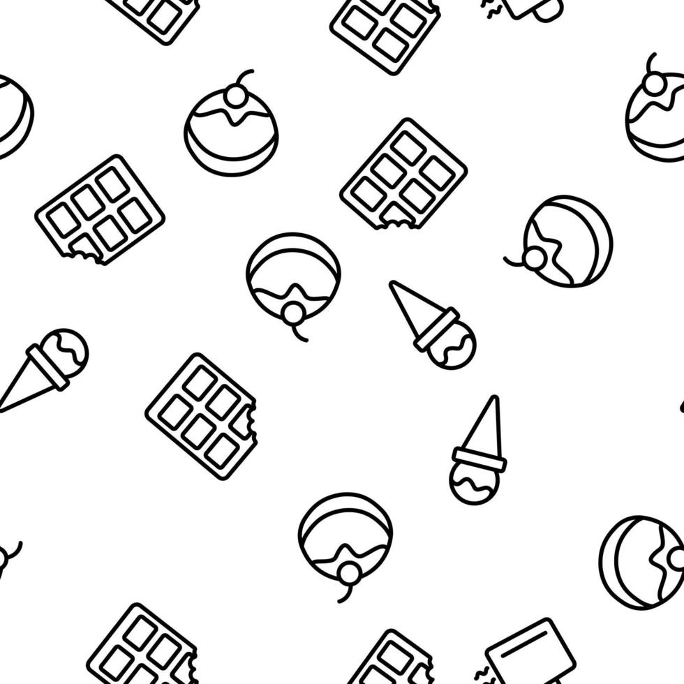 Chocolate Vector Seamless Pattern