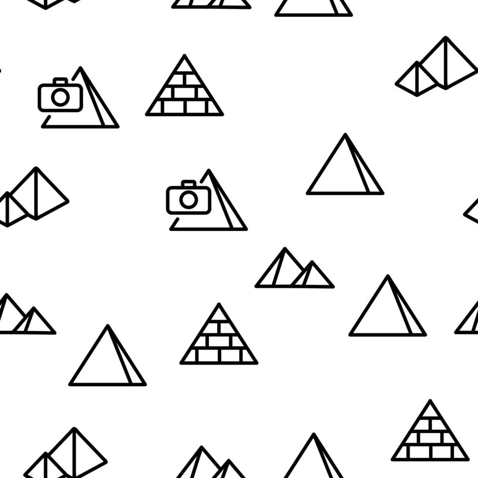 Pyramid Attraction Vector Seamless Pattern