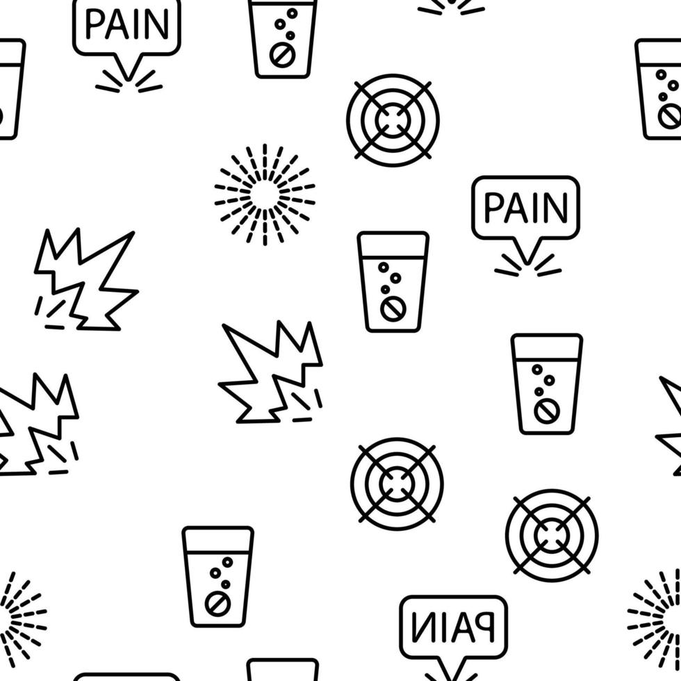 Pain Medical Vector Seamless Pattern