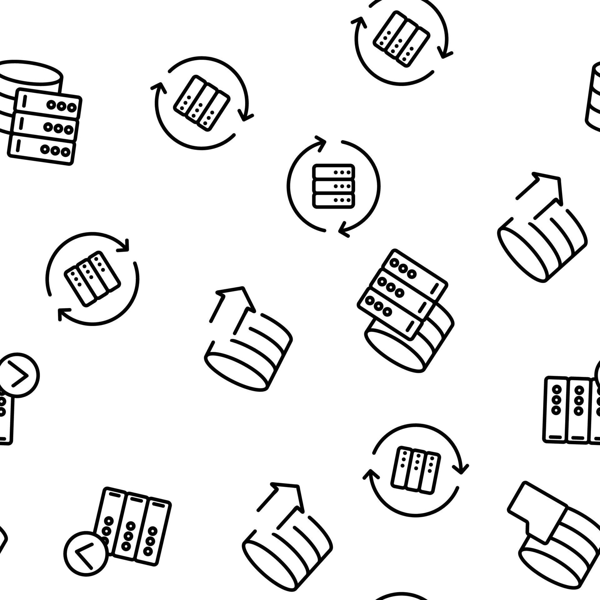 Sql Database Vector Seamless Pattern 10043109 Vector Art at Vecteezy