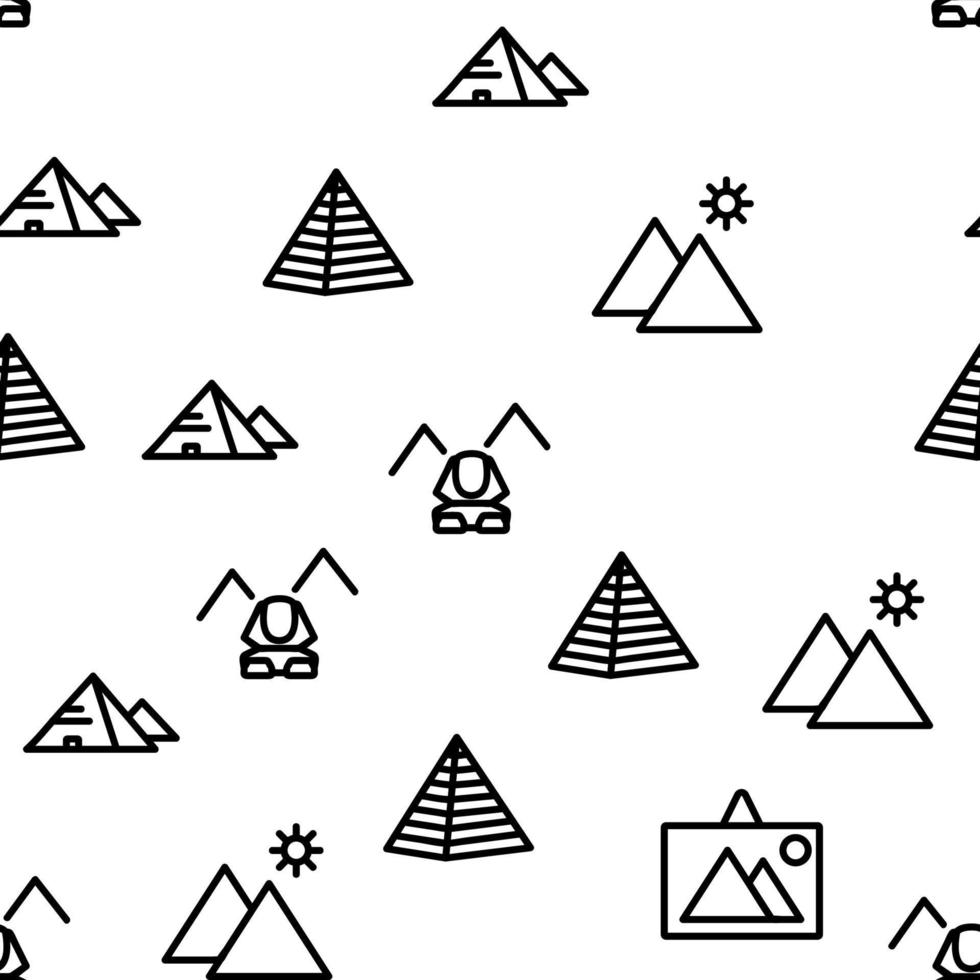 Pyramid Attraction Vector Seamless Pattern
