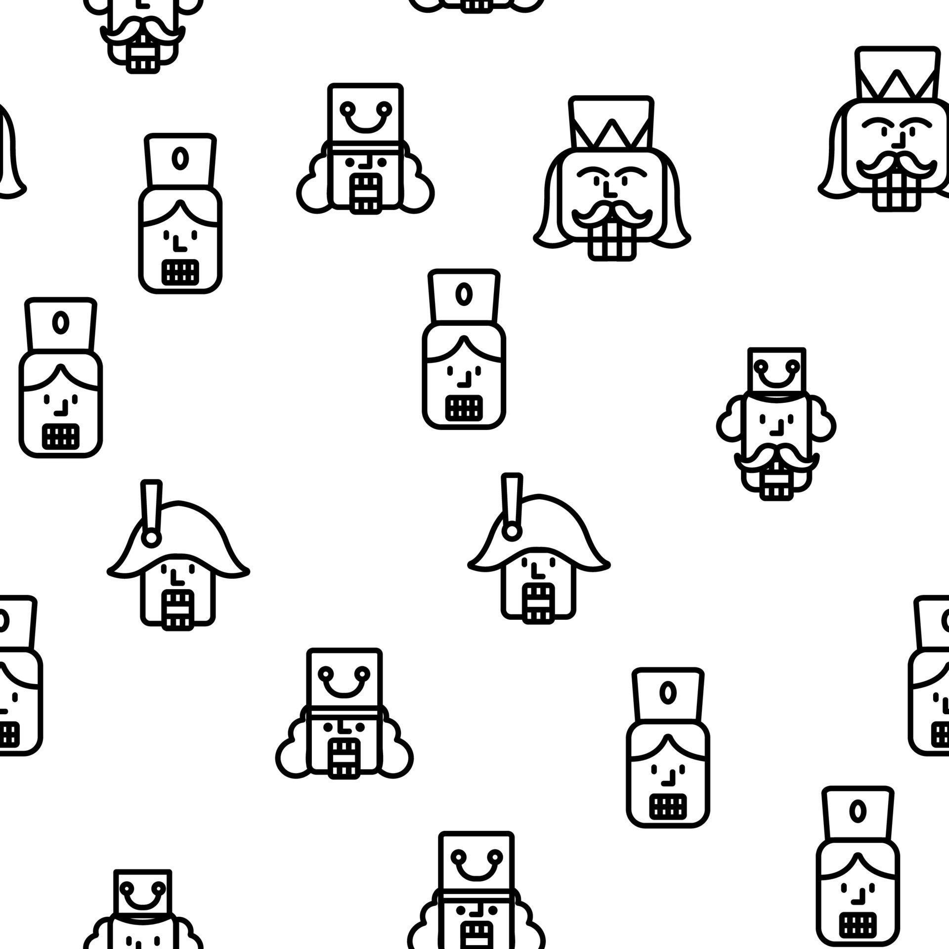 Nutcracker Vector Seamless Pattern 10043194 Vector Art at Vecteezy