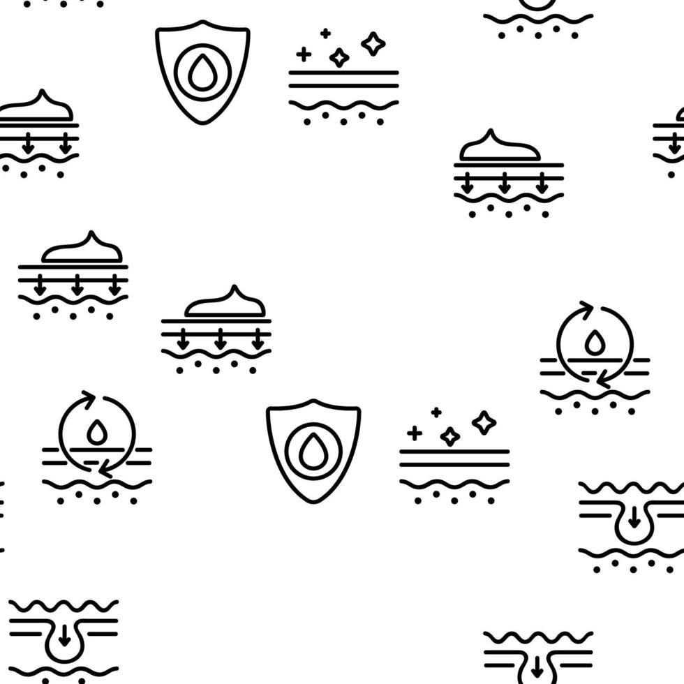 Skin Care Vector Seamless Pattern