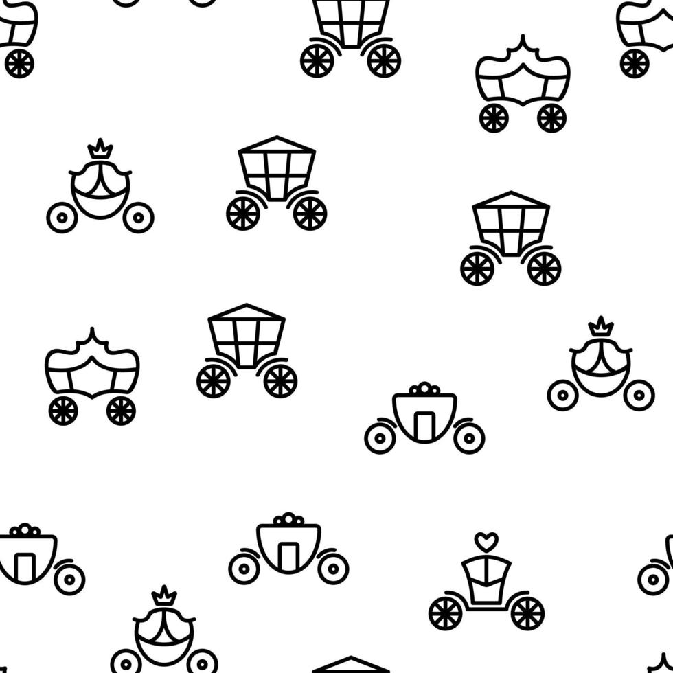 Brougham Vector Seamless Pattern