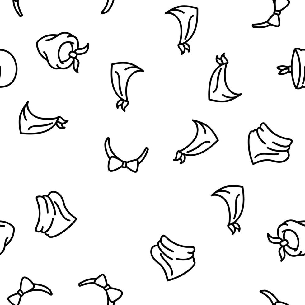 Bandana Hats Vector Seamless Pattern