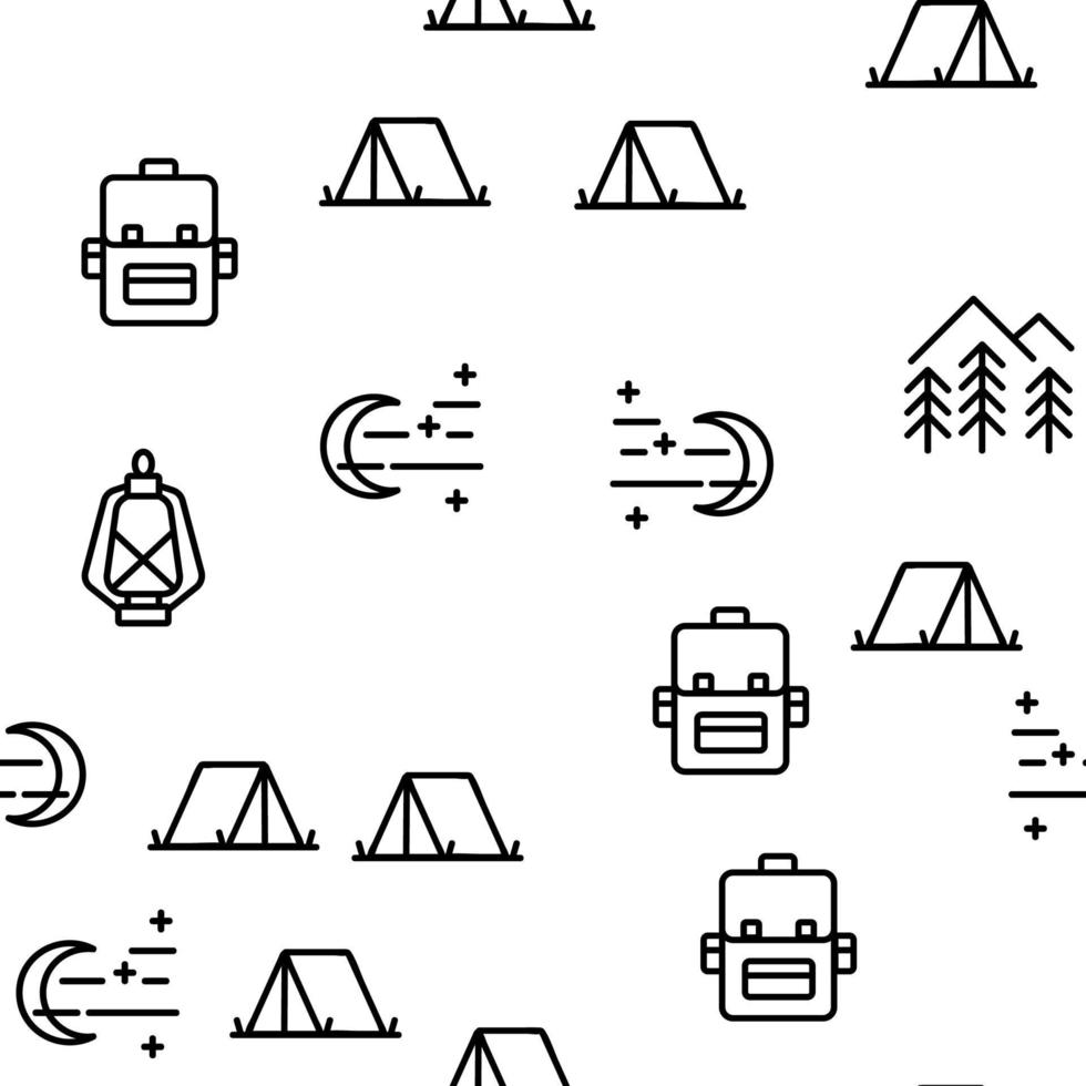 Adventure Vector Seamless Pattern