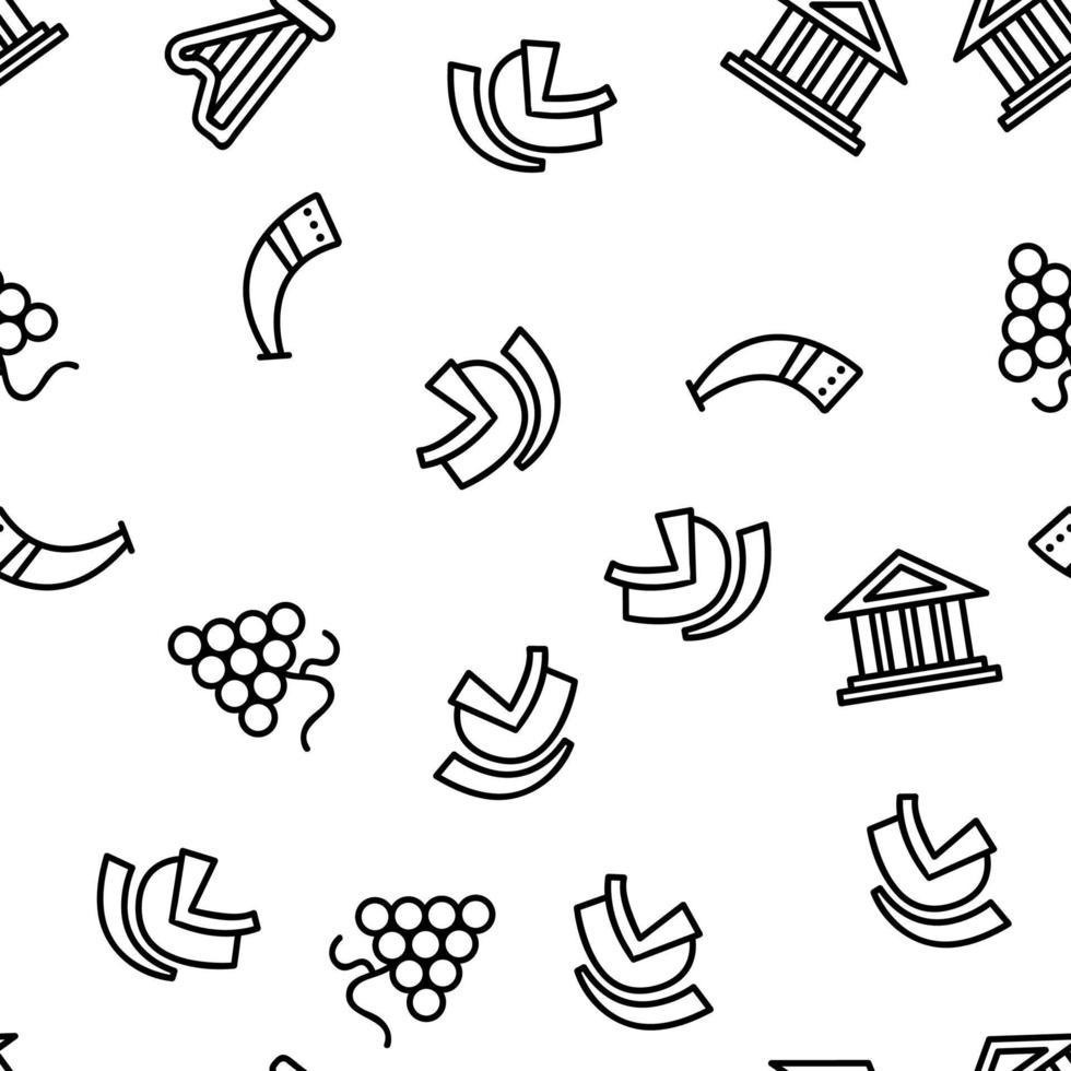 Greek Country Nation Cultural Vector Seamless Pattern