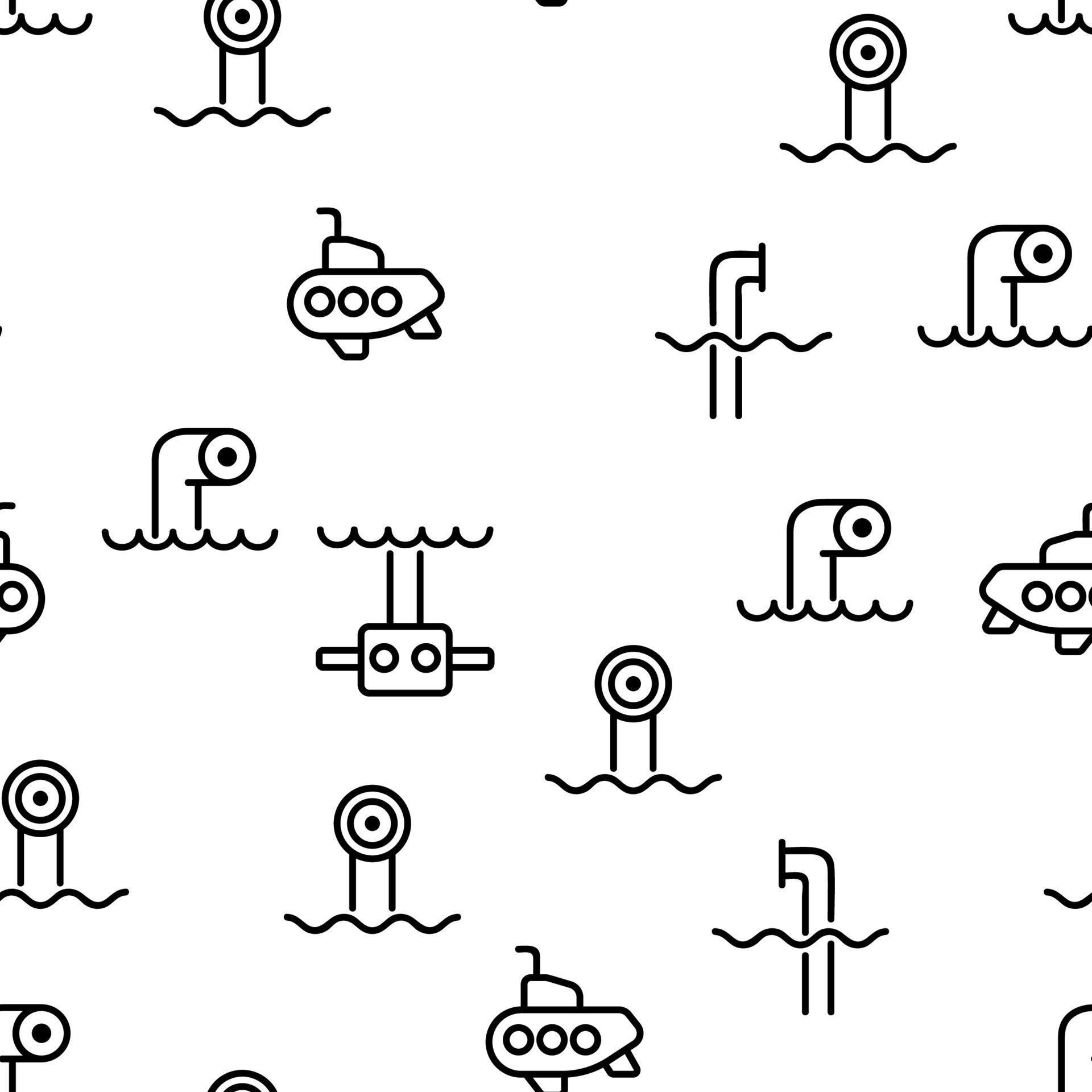 Pattern For Periscopes Periscope Vector Seamless Pattern 10043403 Vector Art at Vecteezy