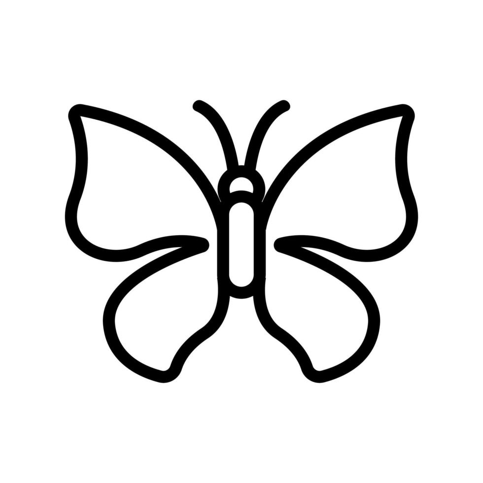 vector de icono de mariposa. ilustración de símbolo de contorno aislado