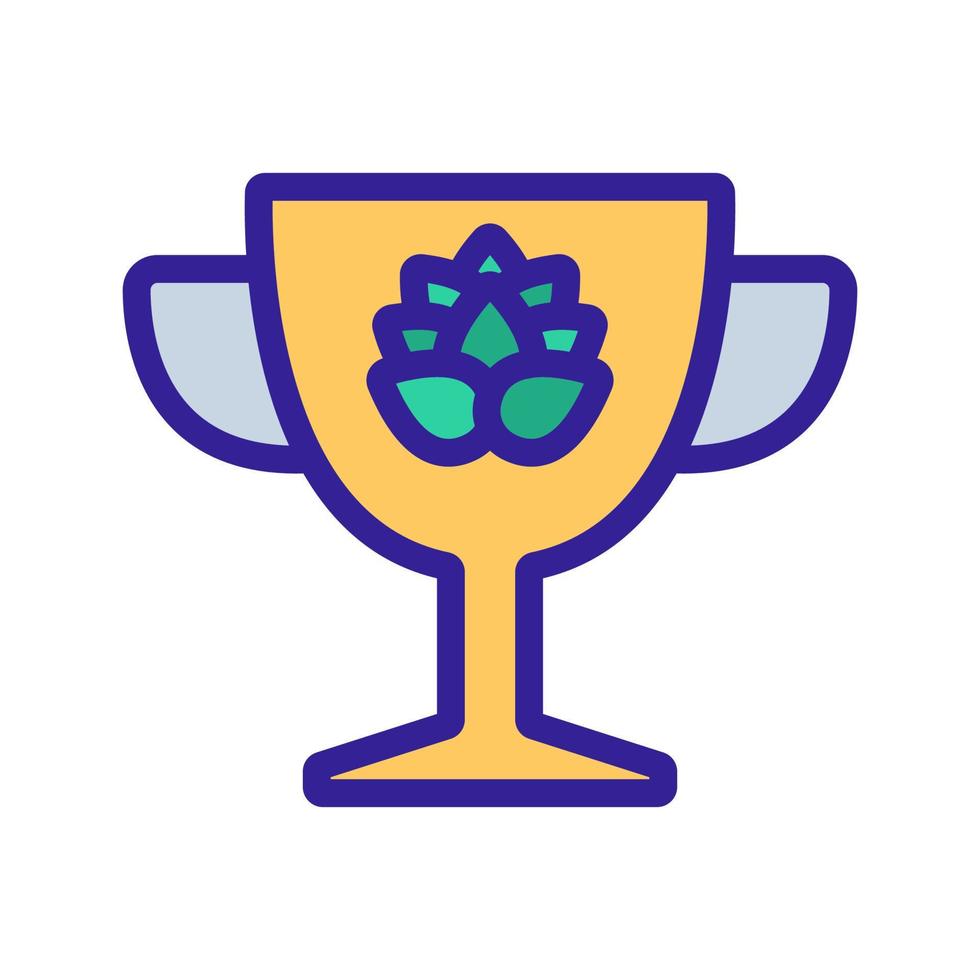 cup for beer icon vector. Isolated contour symbol illustration vector