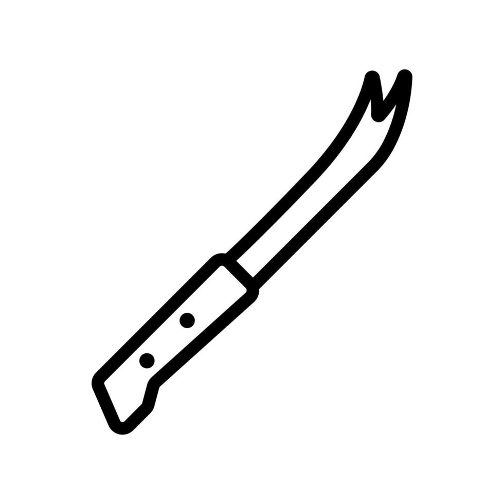 ilustración de contorno de vector de icono de cuchillo de barra