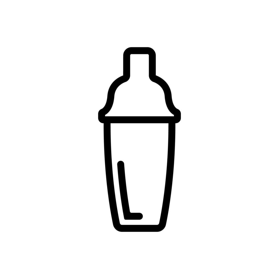 bartender shaker icon vector outline illustration