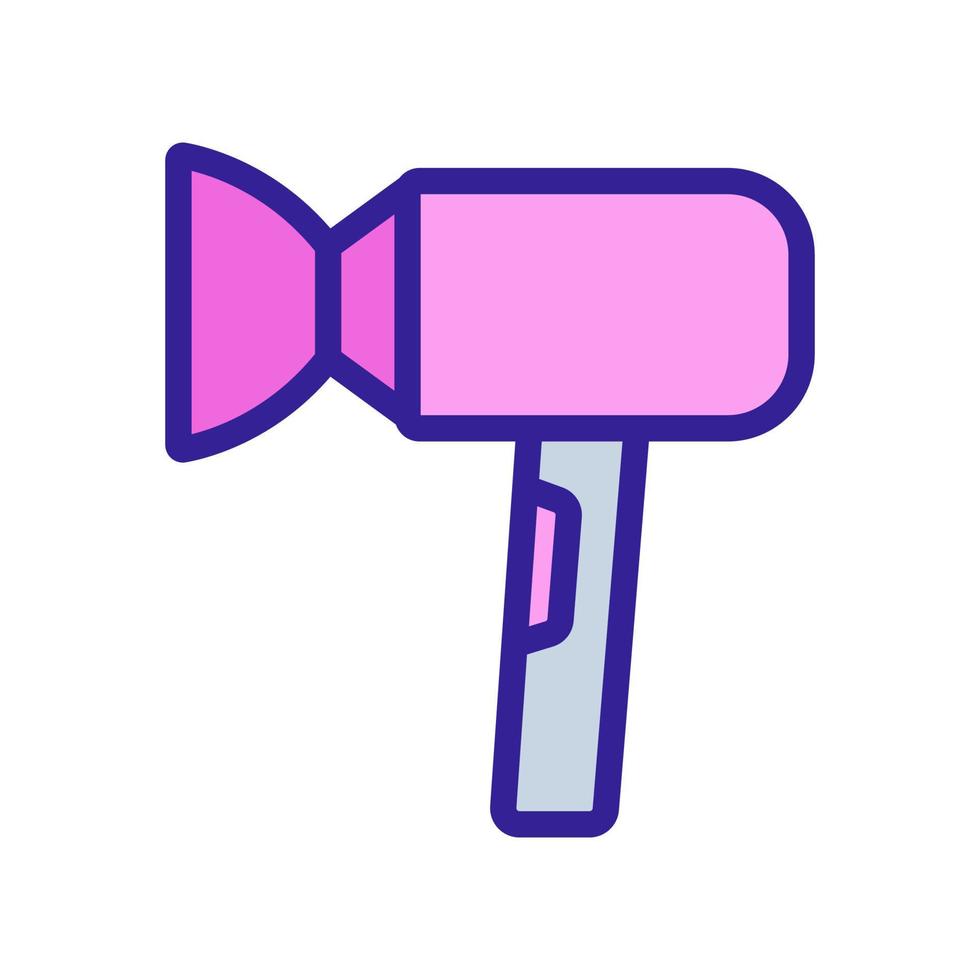 professional hair dryer for safe hair drying icon vector outline illustration