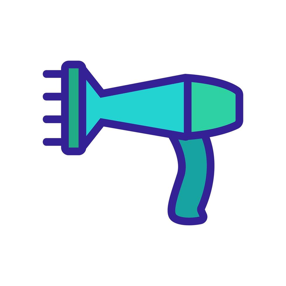 hair dryer diffuser icon vector outline illustration