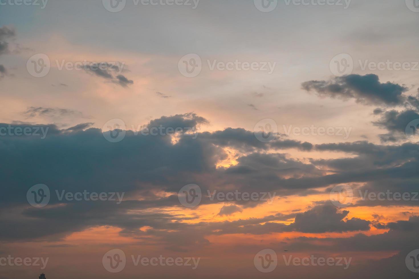 Background cloud summer. Cloud summer. Sky cloud cinematic. Natural sky beautiful and cinematic sunset texture background photo